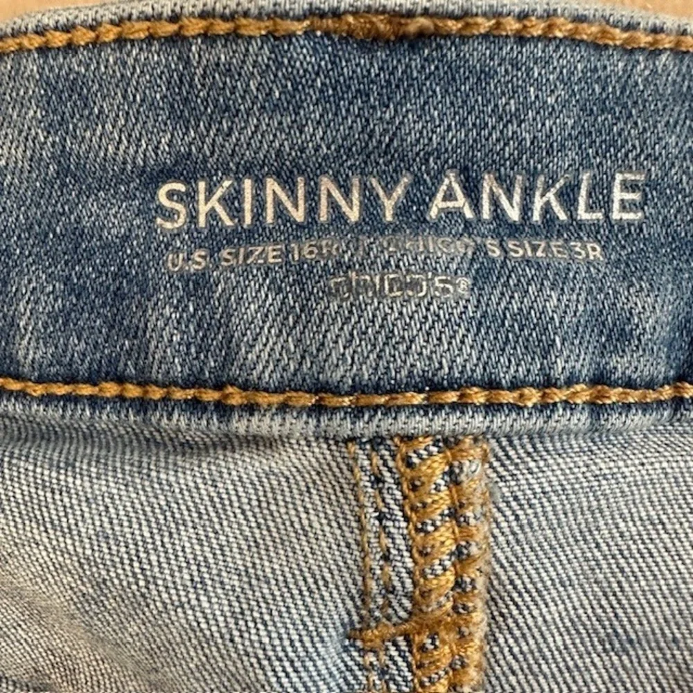 Chico's Women's Skinny‎ Ankle Stretch Jeans Size 16/3R - Picture 4 of 6